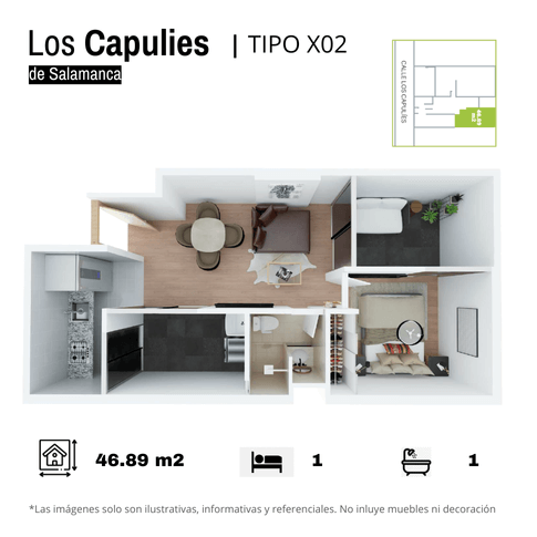1 Dormitorio